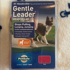 NWT PetSafe Gentle Leader Headcollar - Vibrant Red